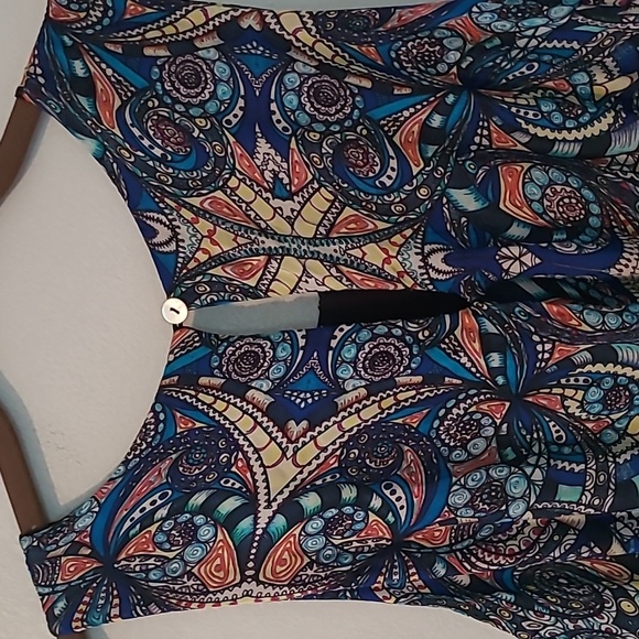 Lara Guidotti Silk Blend Floral Paisley Sleeveless Maxi Dress Sz L Boho Flowy - Picture 7 of 13